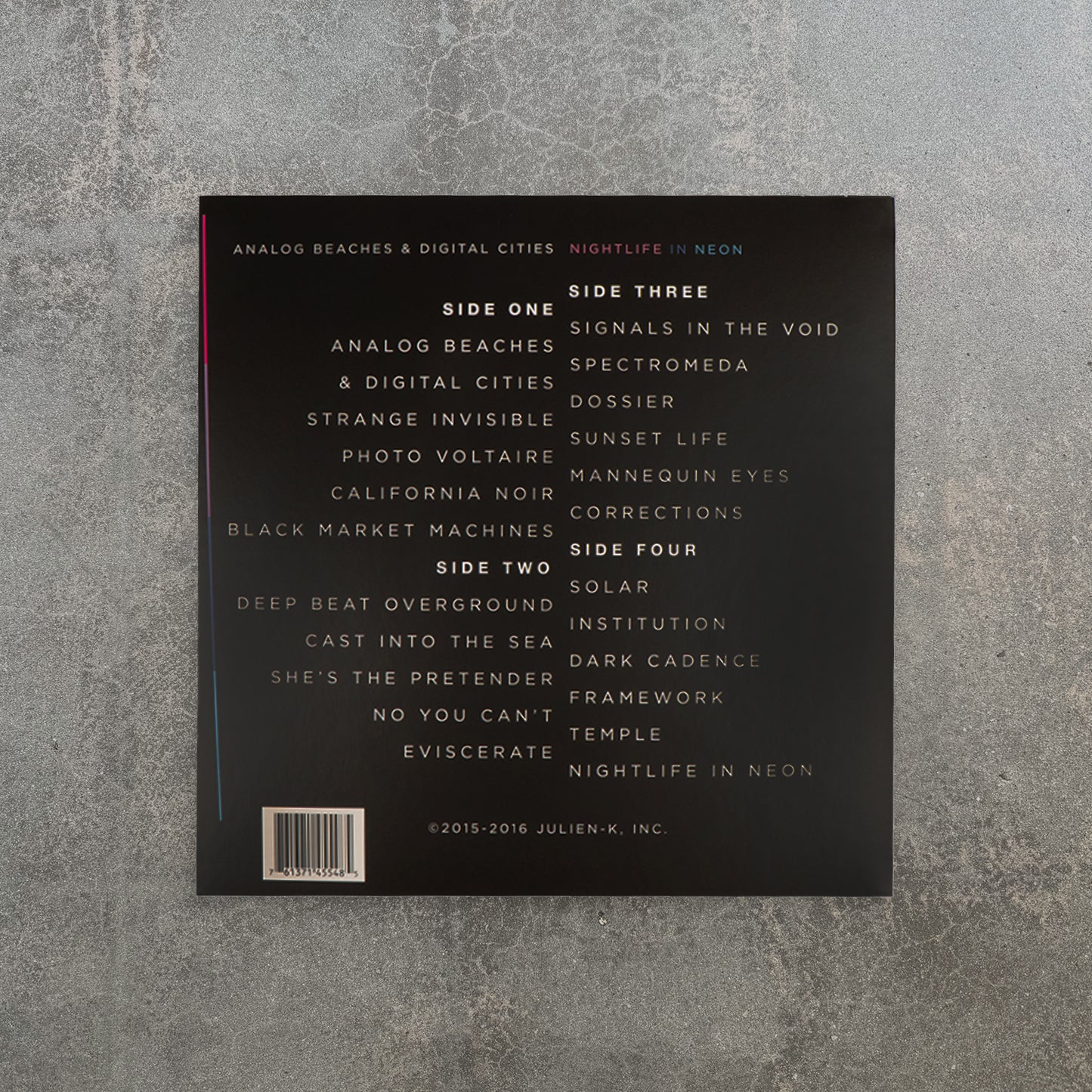 California Noir - Midnight Edition - 2 x LP - SIGNED BY THE BAND!