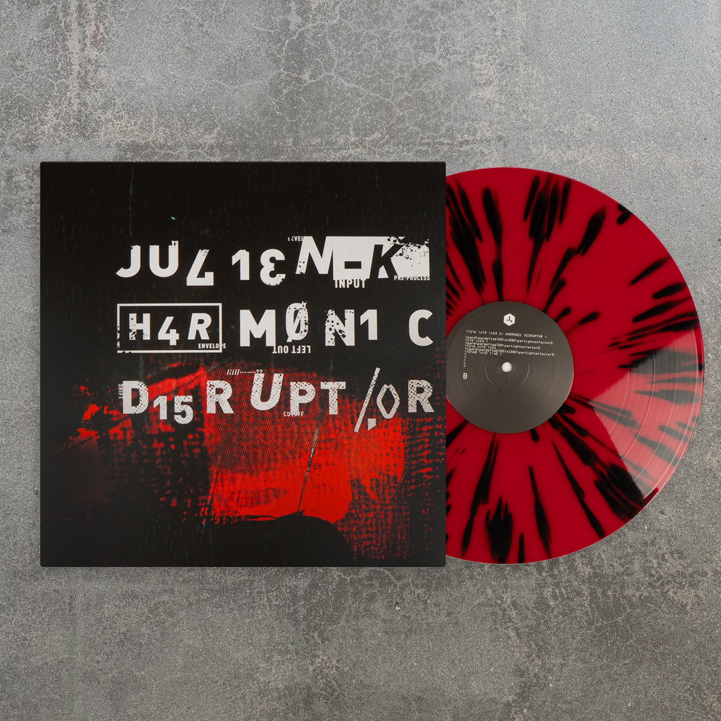 Harmonic Disruptor LP - 2nd Press - New Mastering, New Red & Black Splatter
