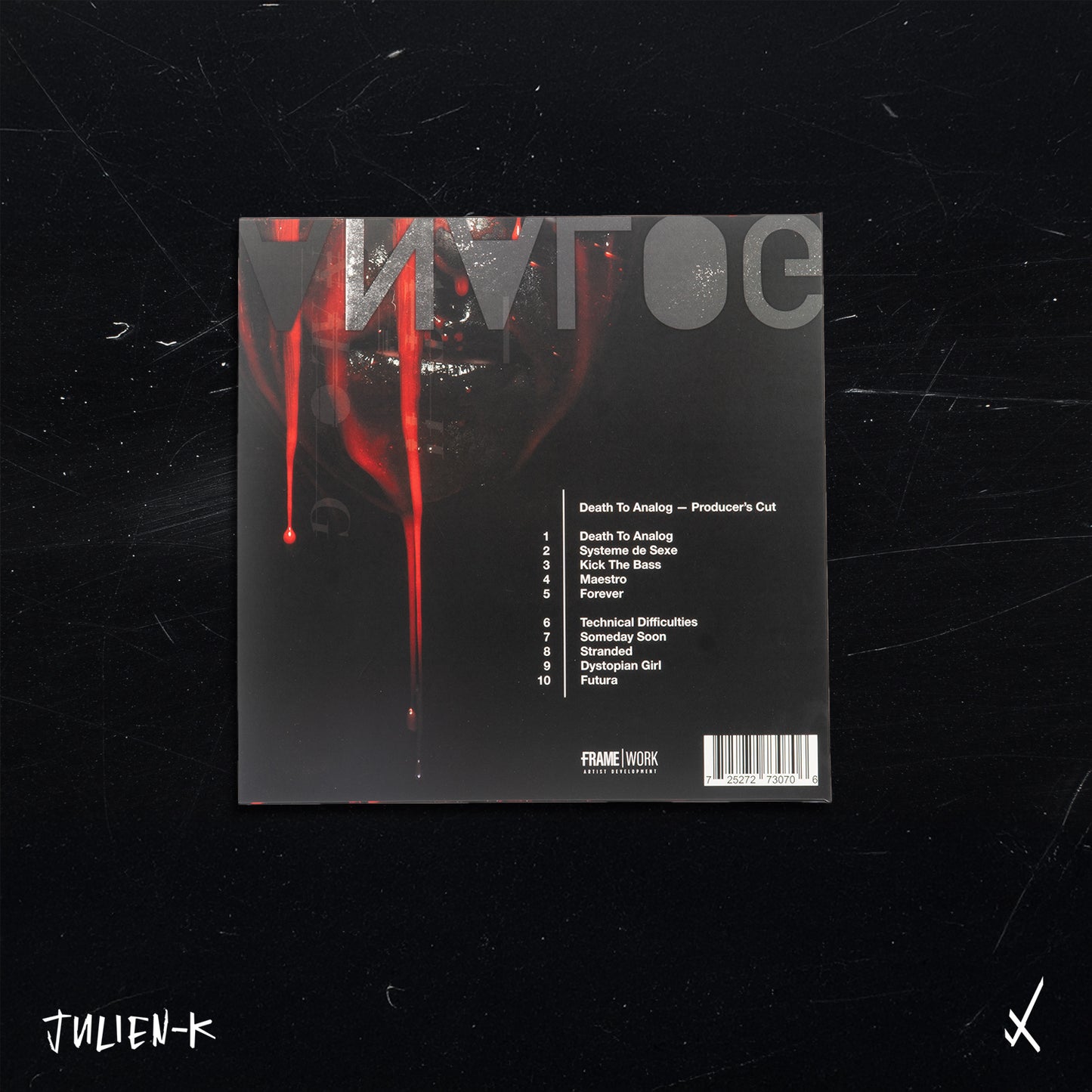 Death To Analog Producers Cut LP - 2nd Press - Remaster - New Trans Black & Red Splatter